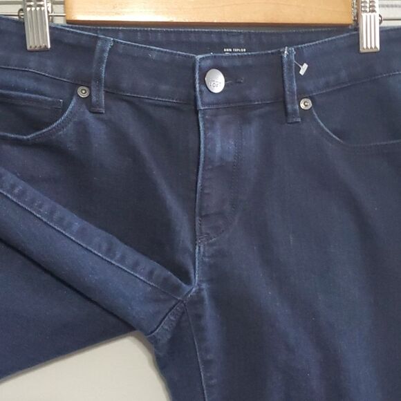 Ann Taylor LOFT jeans women's size 6 petite 6P blue curvy sexy boot - Picture 4 of 12